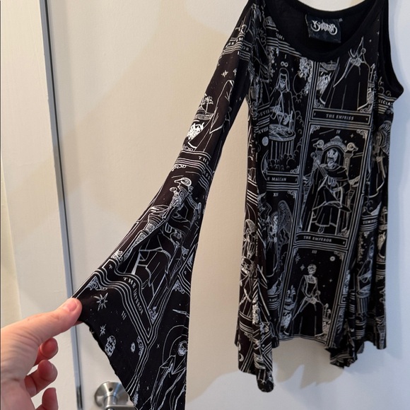 Killstar Black and White Tarot Camisole - Picture 2 of 11